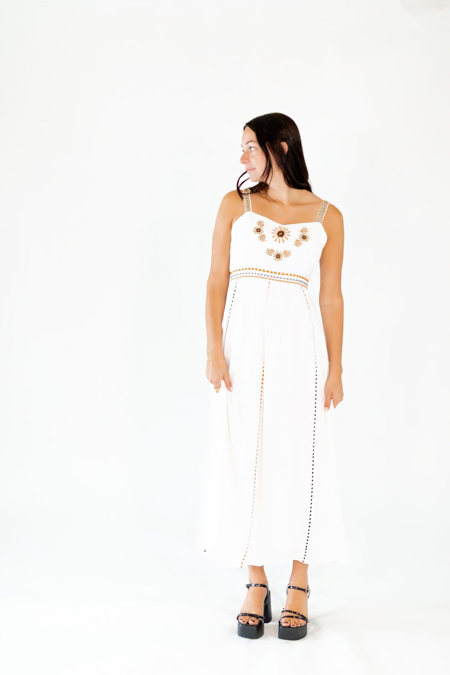 Calla Embroidered Maxi Dress