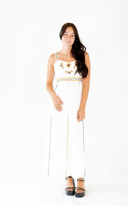 Calla Embroidered Maxi Dress