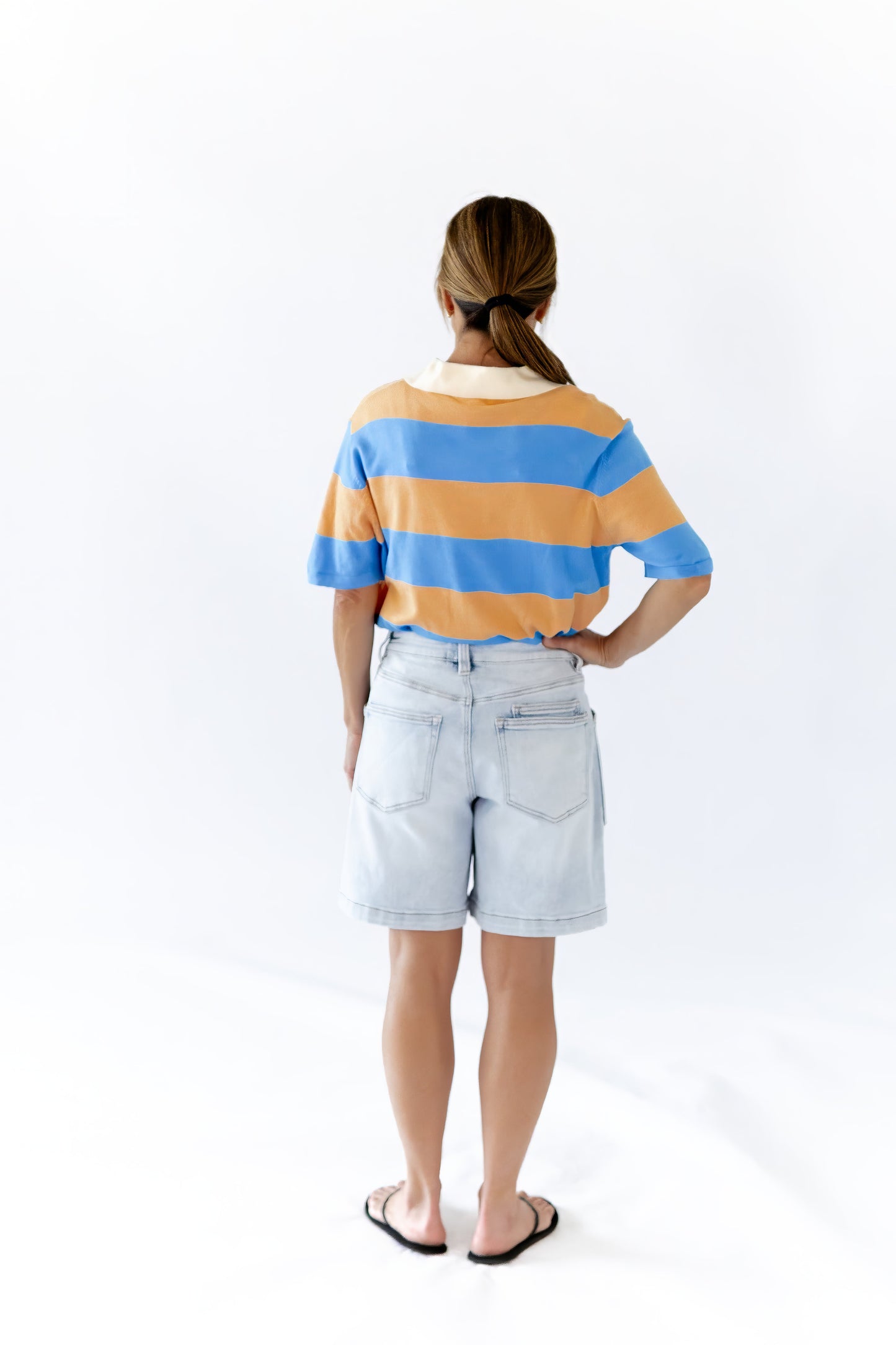 Zevia Striped Polo Top ⭐︎ Restocked