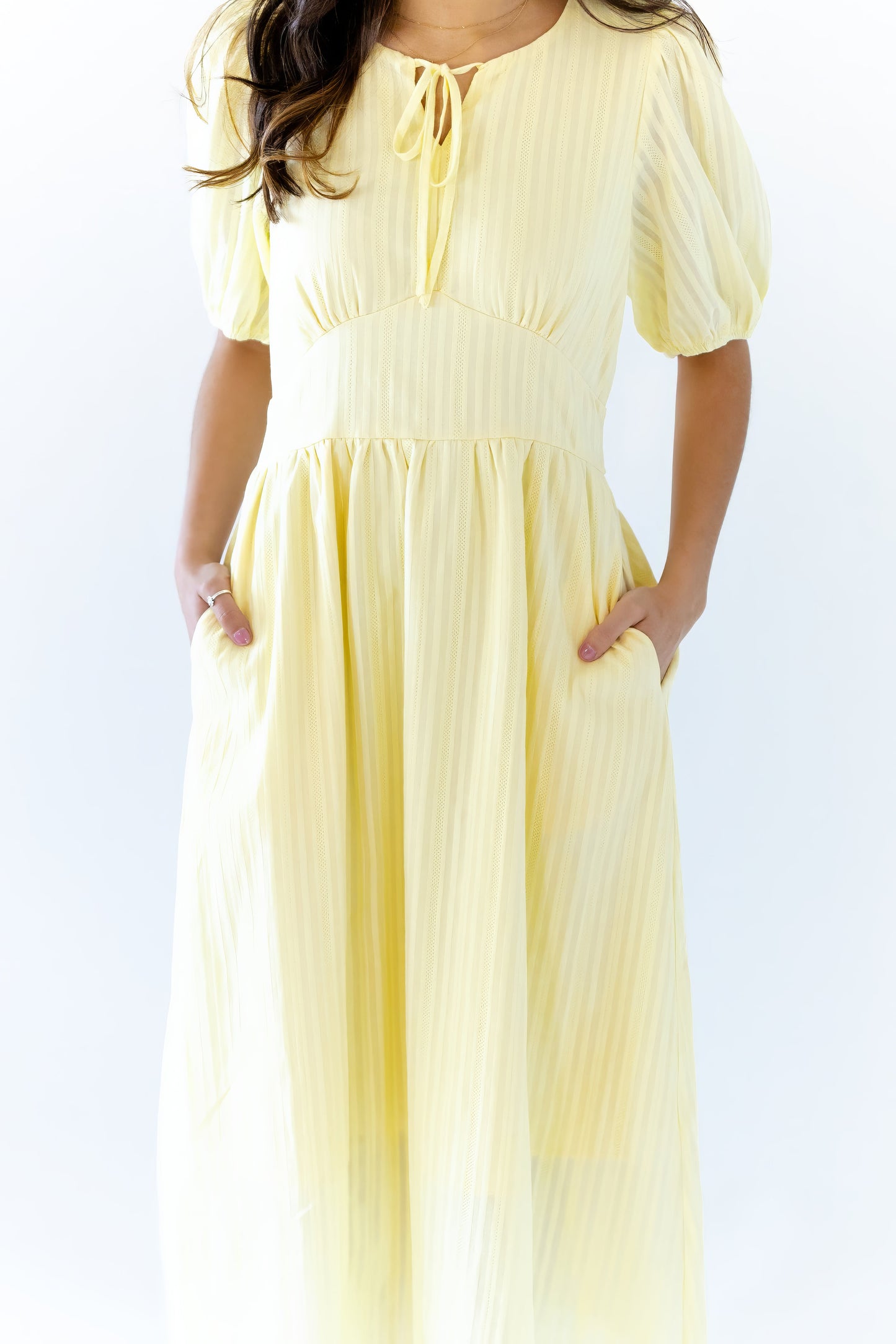 Lucia Tie Detail Midi Dress