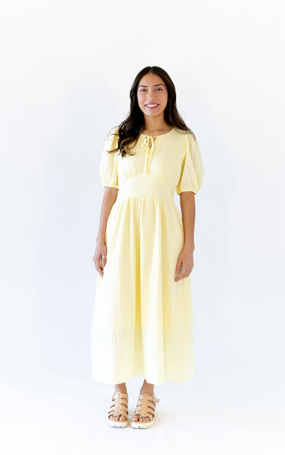 Lucia Tie Detail Midi Dress