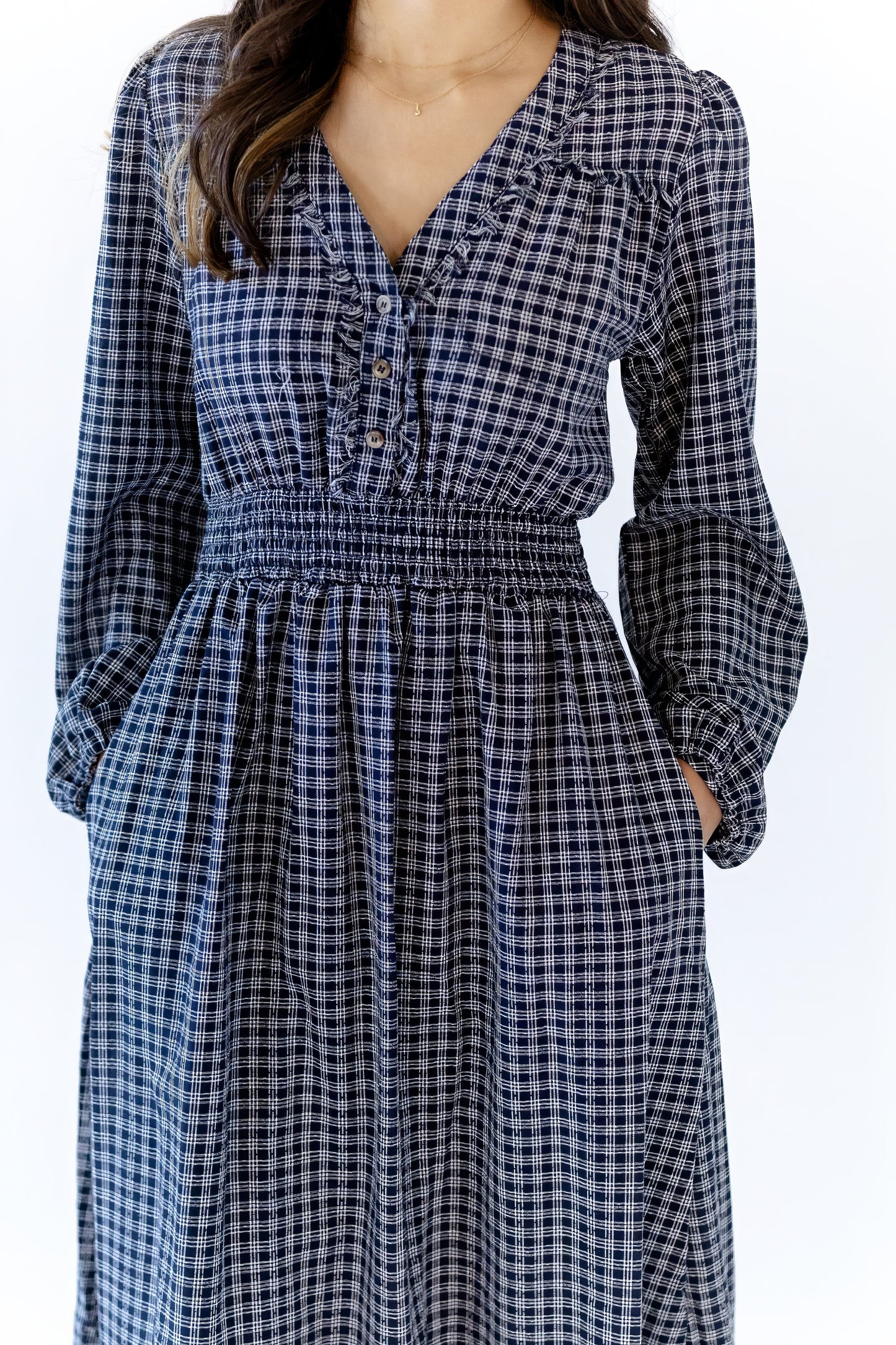 Izzy Smocked Plaid Dress