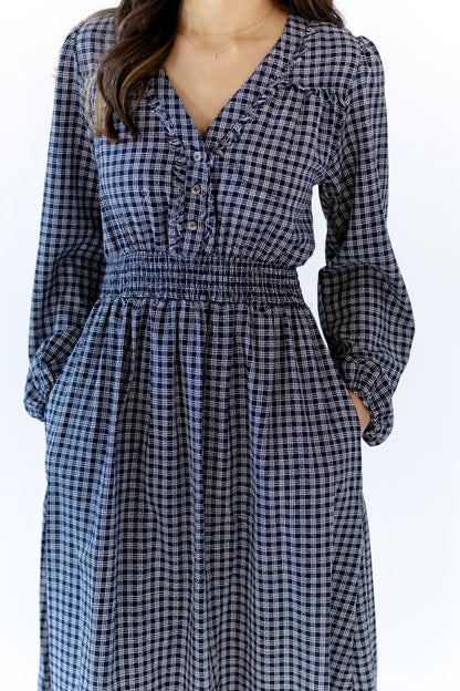 Izzy Smocked Plaid Dress