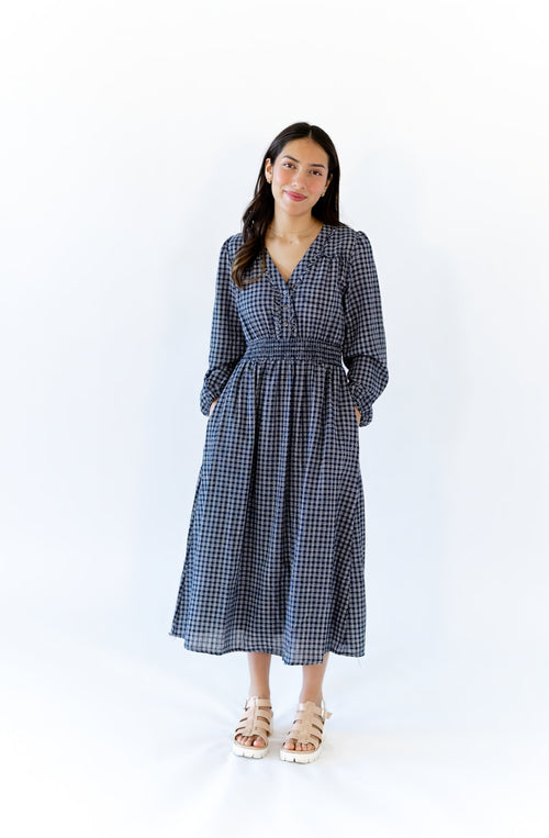 Izzy Smocked Plaid Dress