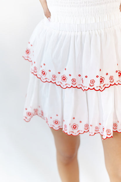 Meghan Eyelet Skirt Set