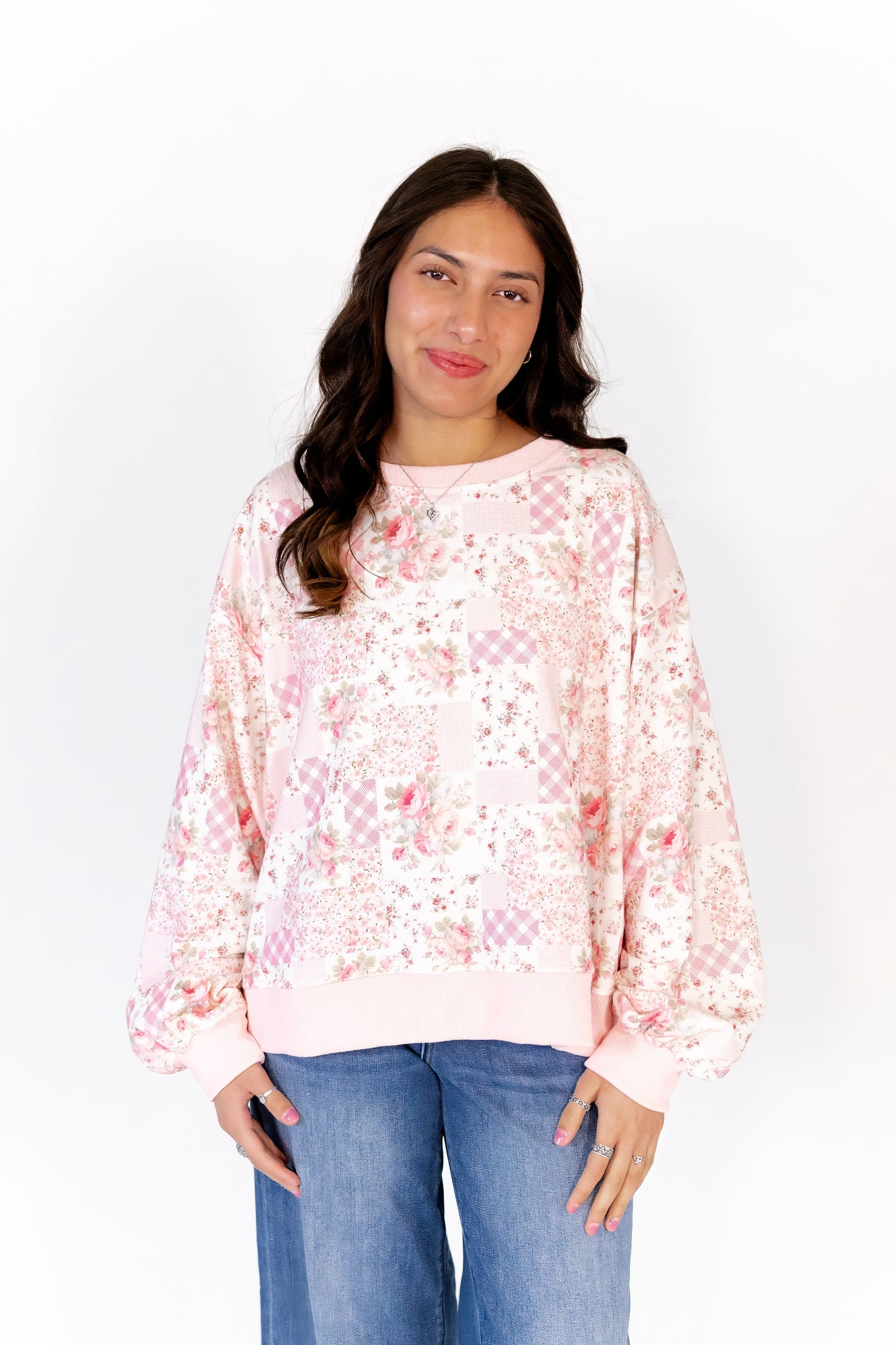 Rosie Patchwork Floral Sweatshirt