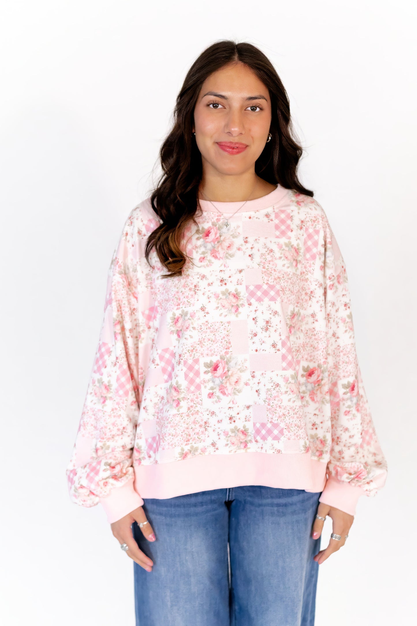 Rosie Patchwork Floral Sweatshirt
