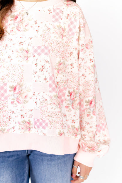 Rosie Patchwork Floral Sweatshirt
