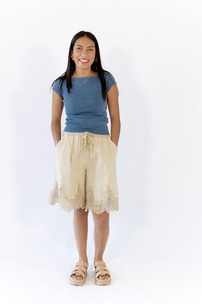 Arizona Lace Trim Shorts