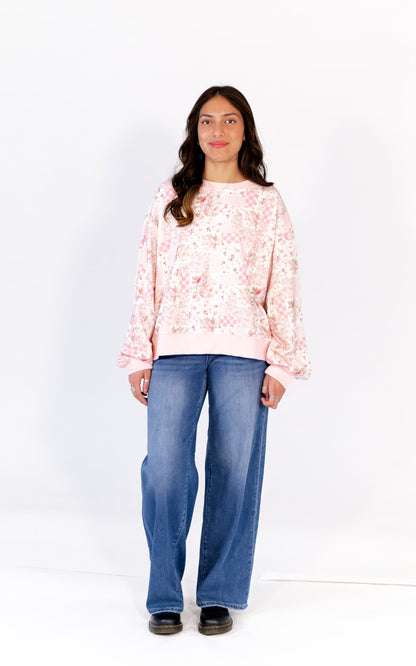Rosie Patchwork Floral Sweatshirt