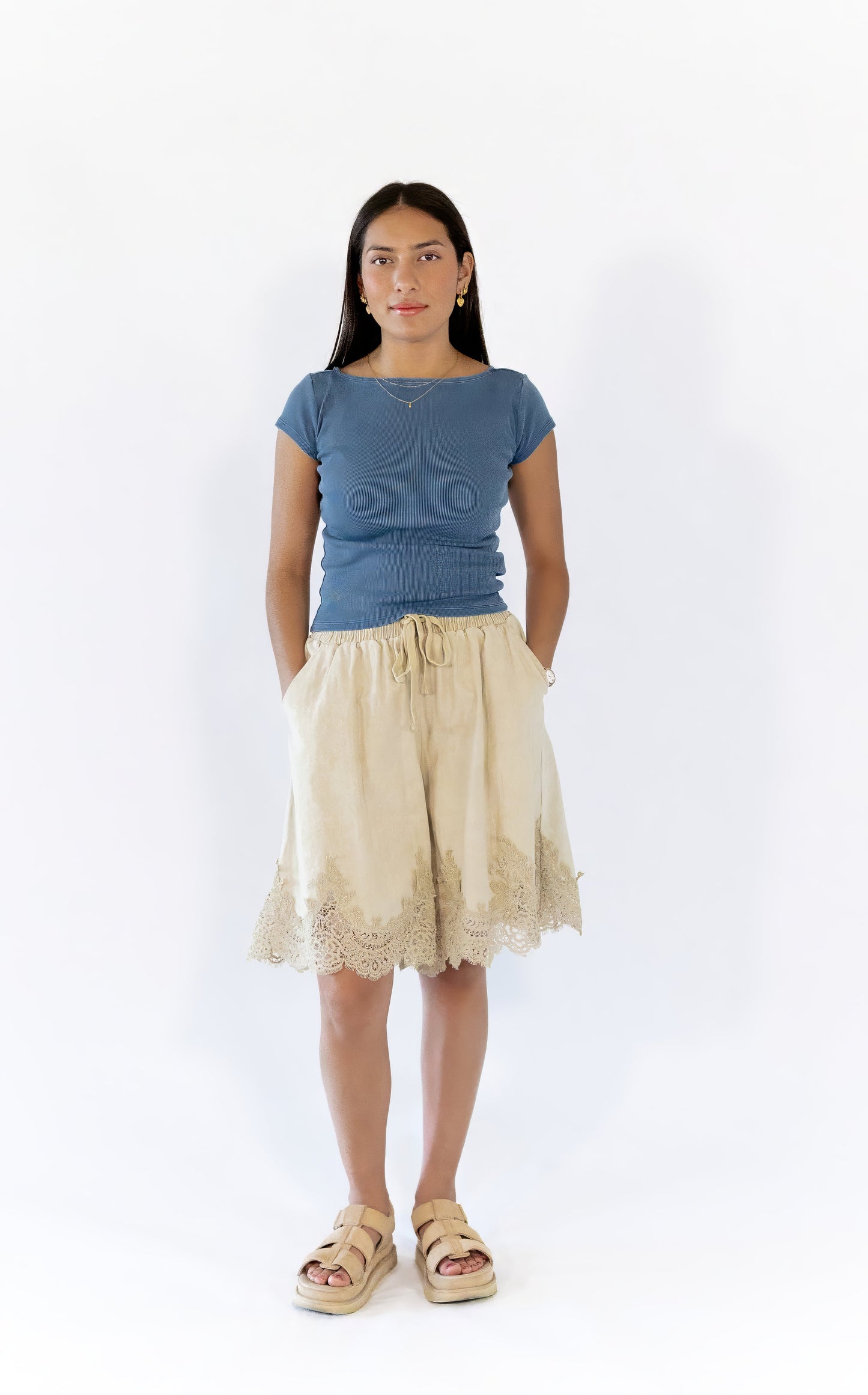 Arizona Lace Trim Shorts