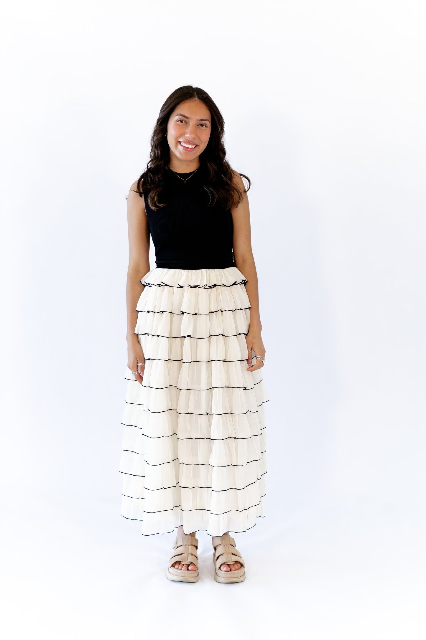Fleur Tiered Skirt Maxi Dress