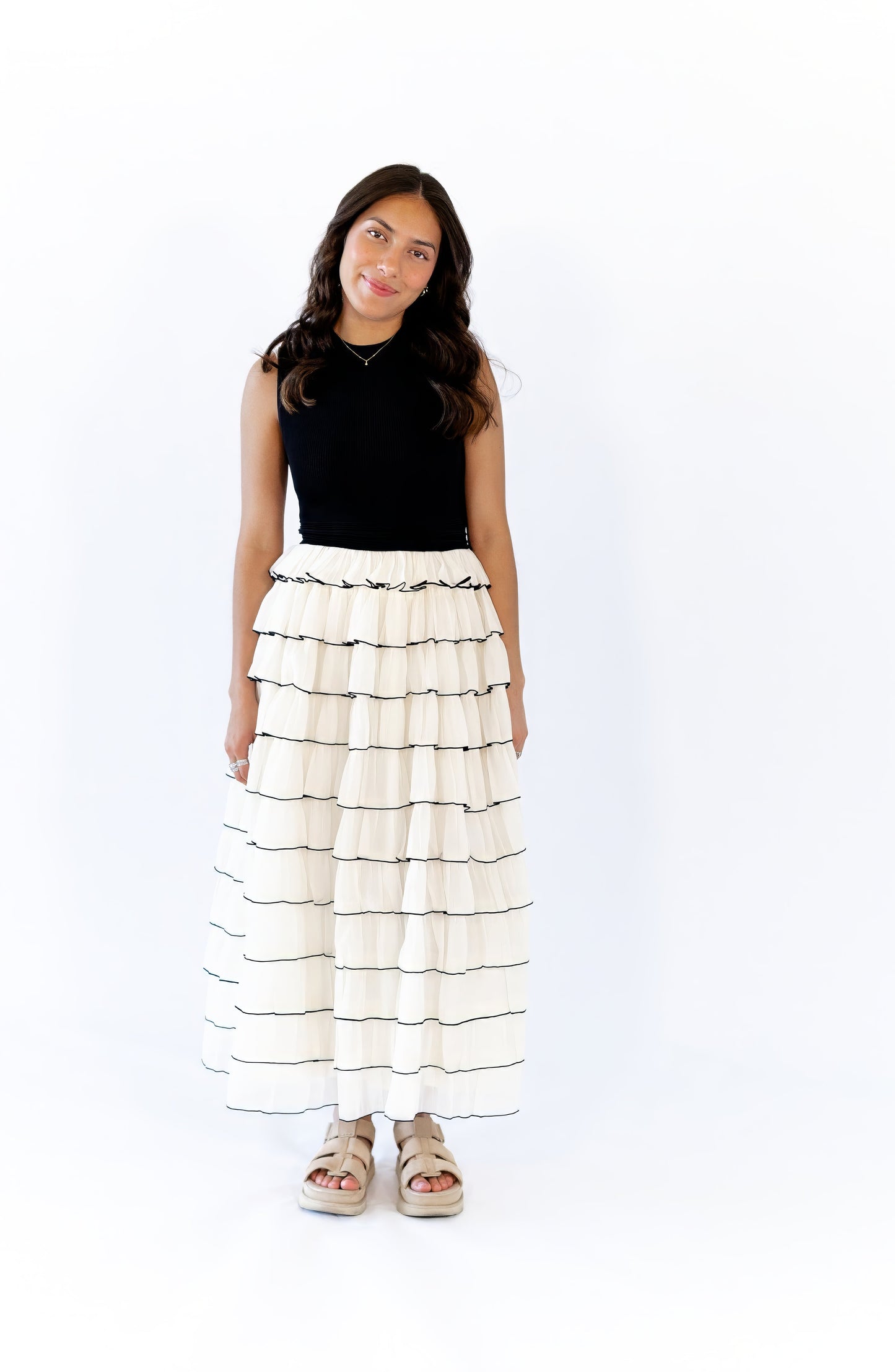 Fleur Tiered Skirt Maxi Dress