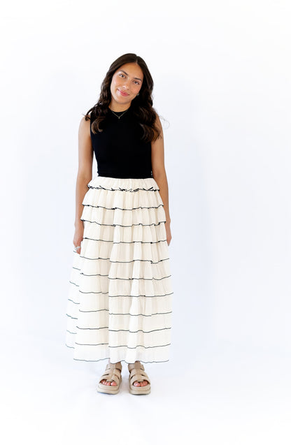 Fleur Tiered Skirt Maxi Dress