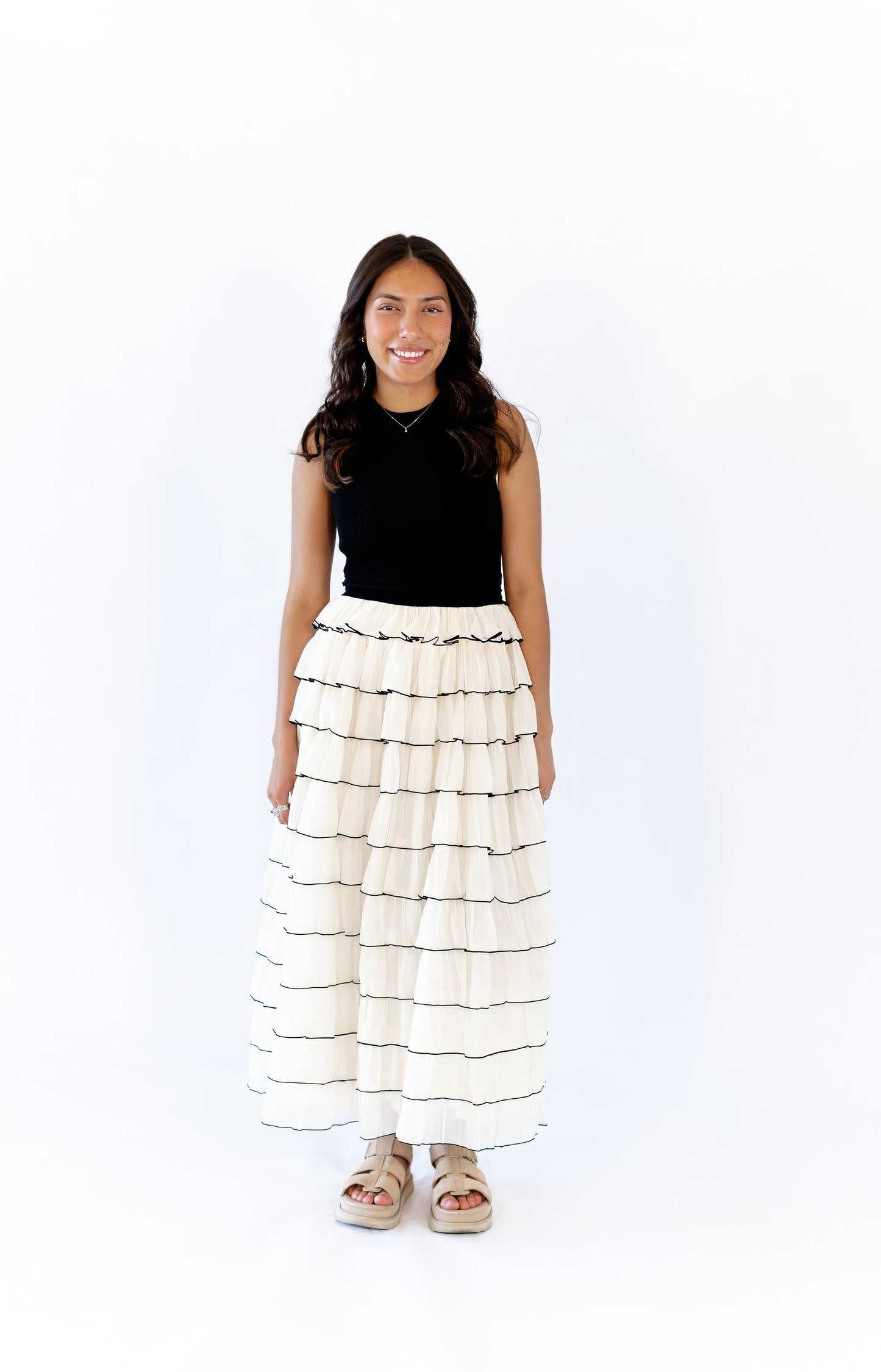 Fleur Tiered Skirt Maxi Dress