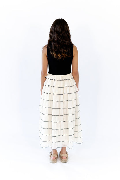 Fleur Tiered Skirt Maxi Dress