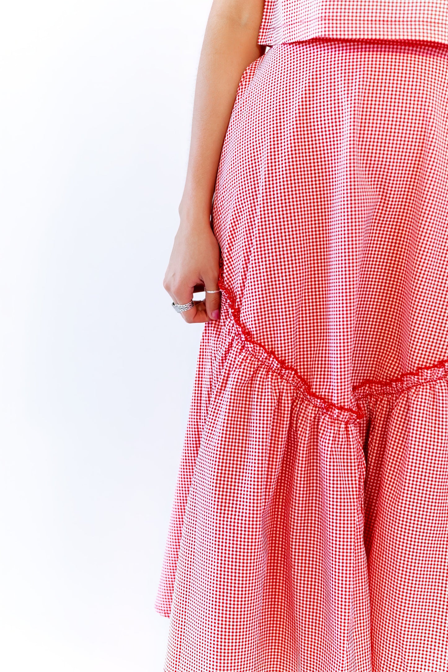 Leigh Gingham Skirt & Tank Set