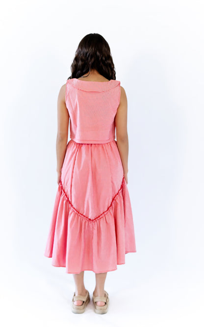 Leigh Gingham Skirt & Tank Set