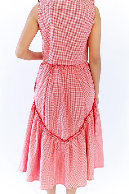 Leigh Gingham Skirt & Tank Set