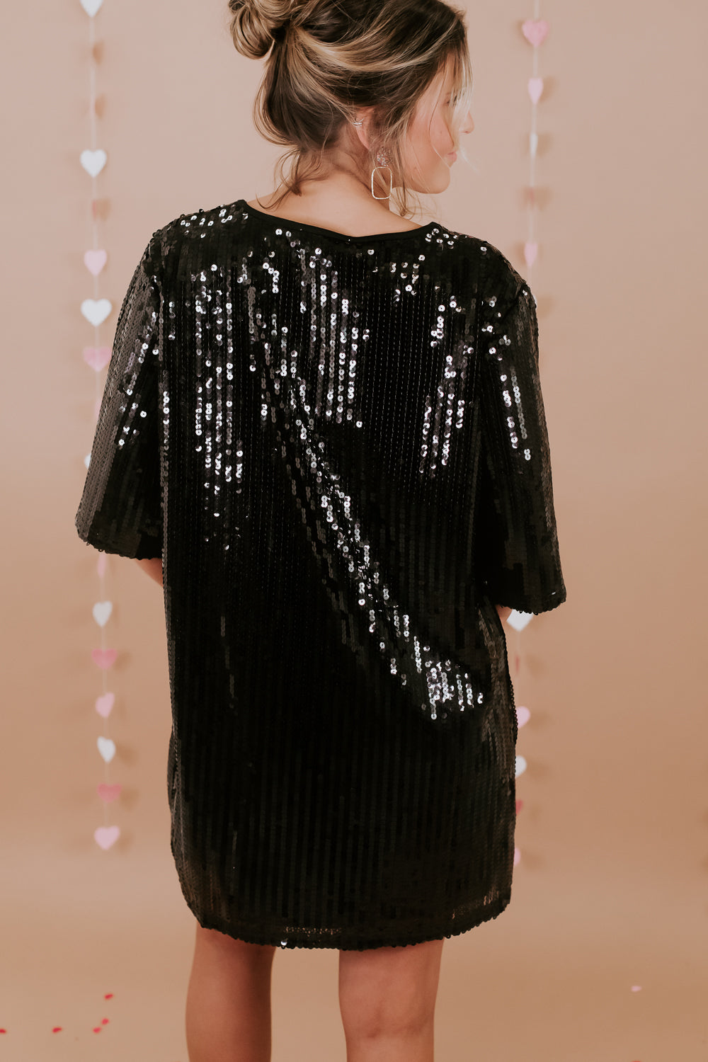 ECB Exclusive | It's My Birthday Sequin Dress, Black
