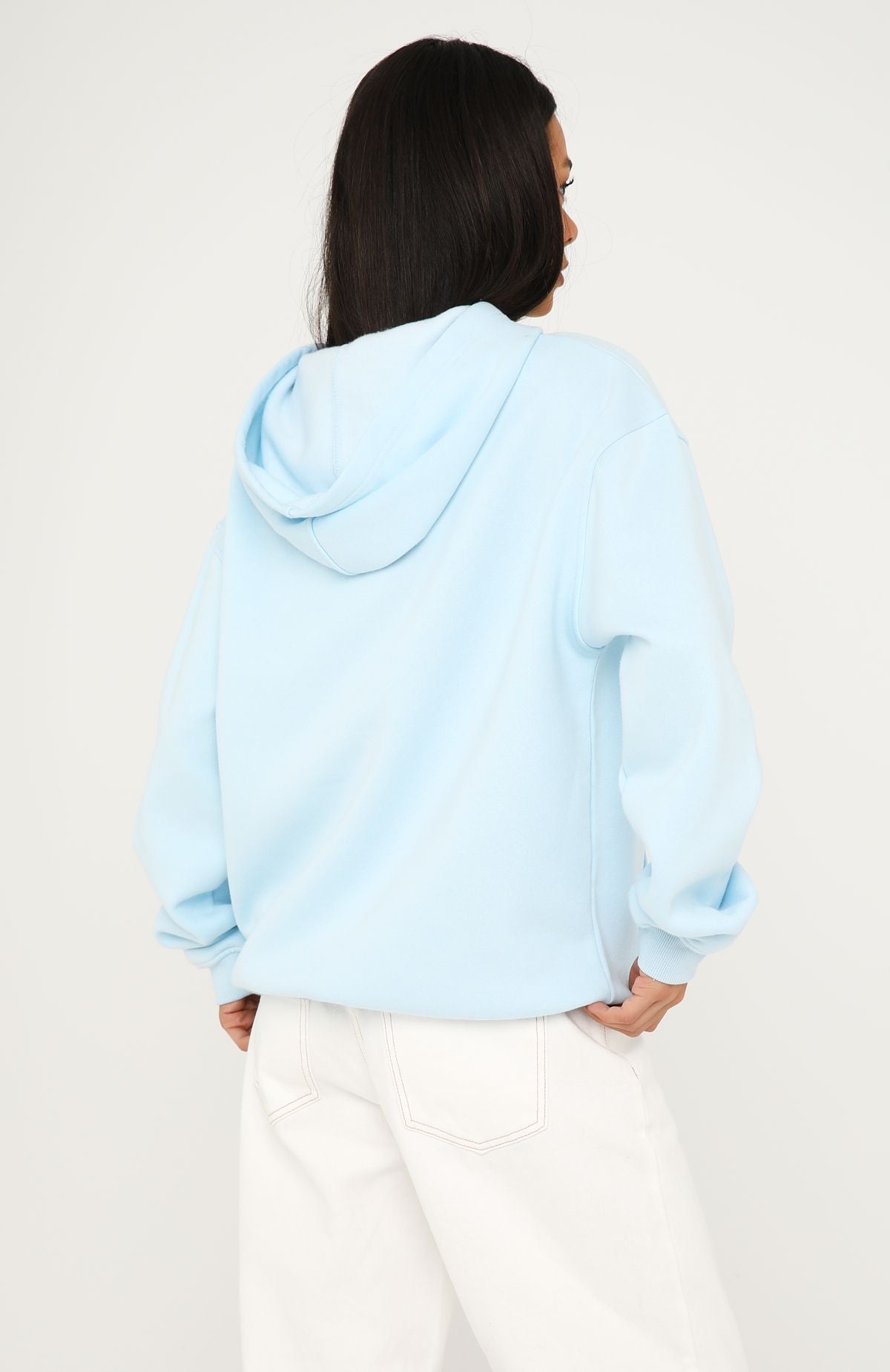 Sunkissed Bloom Oversized Hoodie Blue