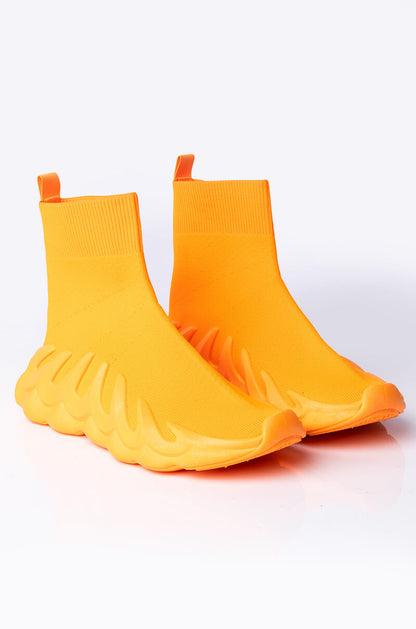 ALL YOU EVER TALK ABOUT FLAT SNEAKER ORANGE