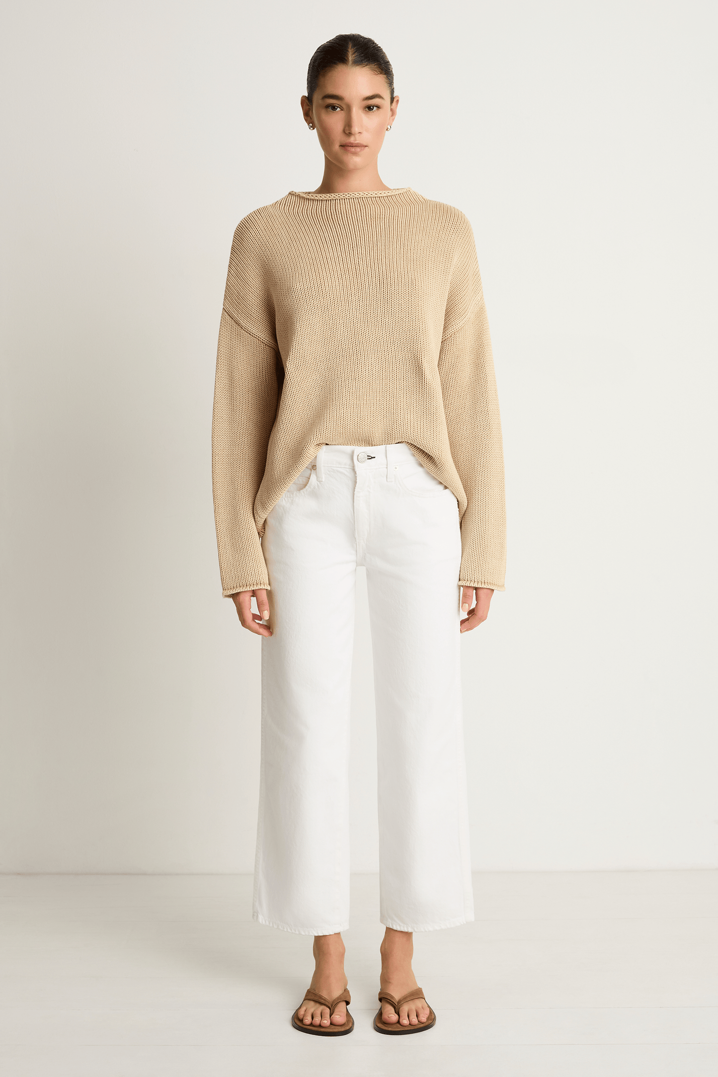 AMO Denim Billie Jeans - Alabaster