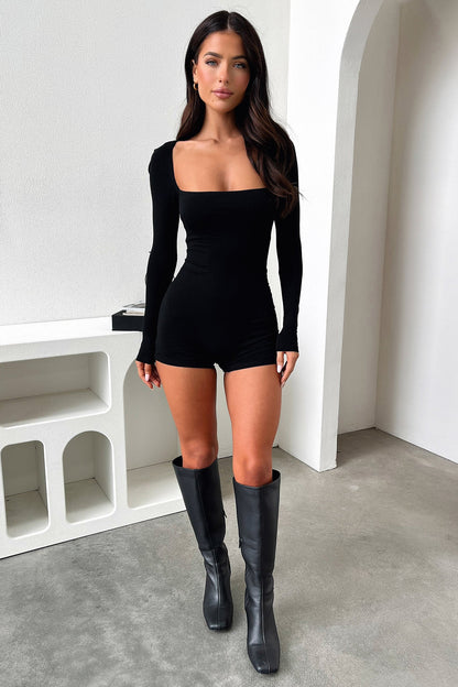 Anetta Playsuit - Black
