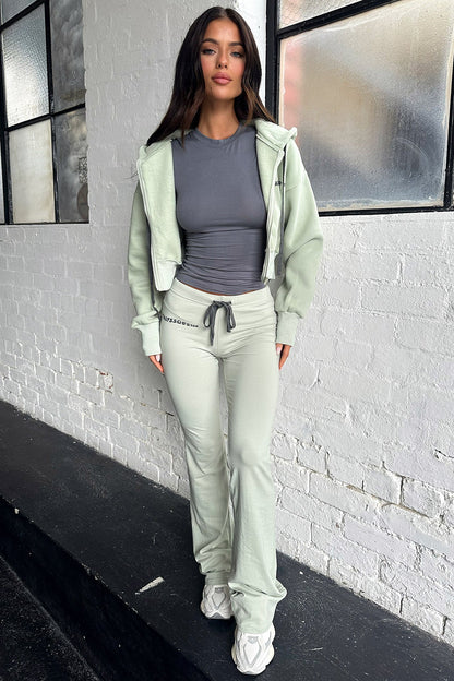 Bamba Cropped Jacket - Sage
