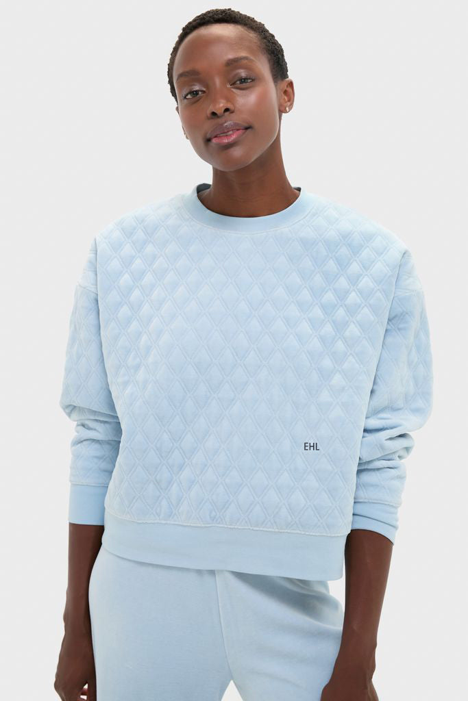 Blue Fog Velour Bennett Pullover