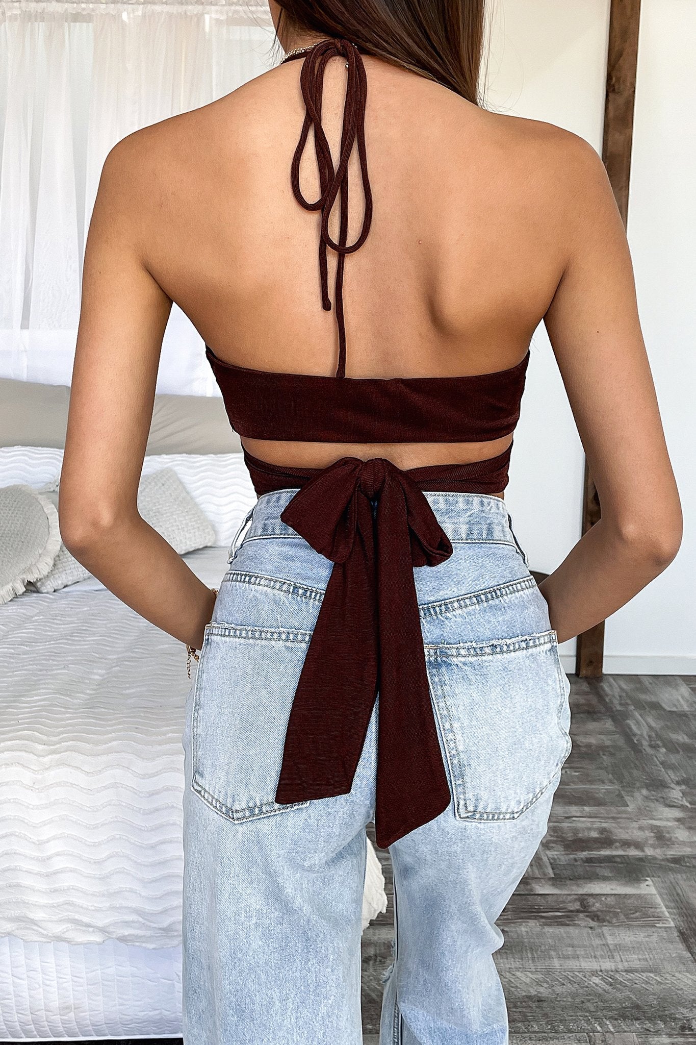 Dolly Crop - Brown