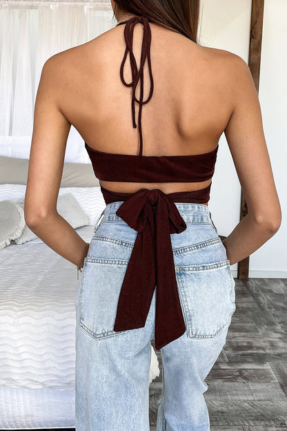 Dolly Crop - Brown