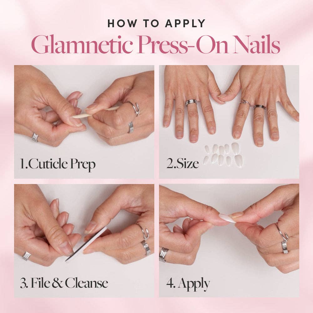 Rainbow Puff Press-On Nails |Medium Almond Multicolor Summer