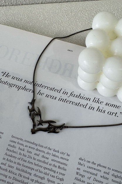 Fearless Necklace - Gunmetal
