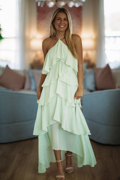Quiet Storm Maxi Dress - Sage