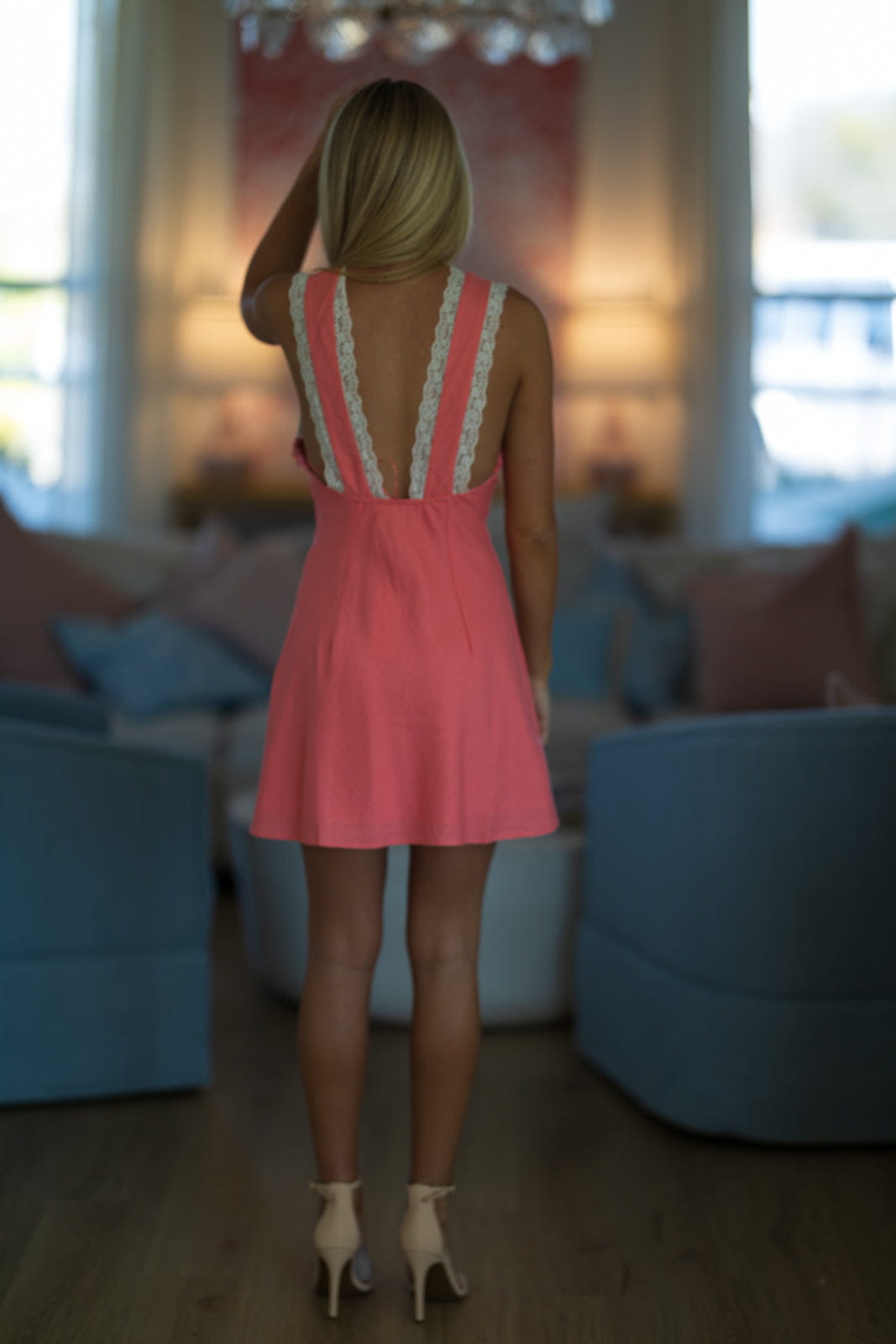 Trendsetter Mini Dress - Coral