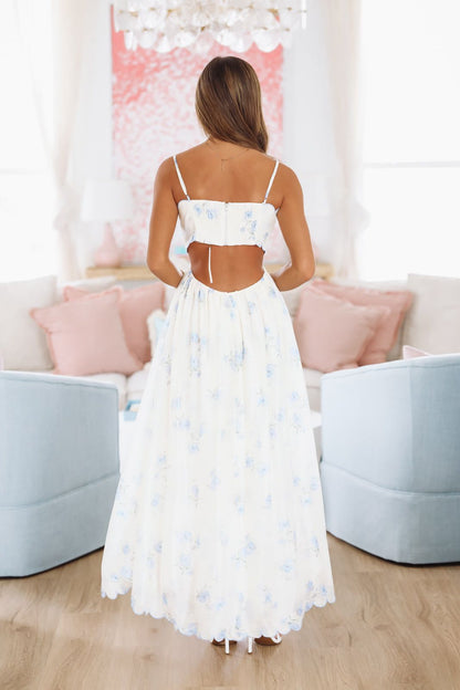 Celebratory Moment Midi Dress - Blue