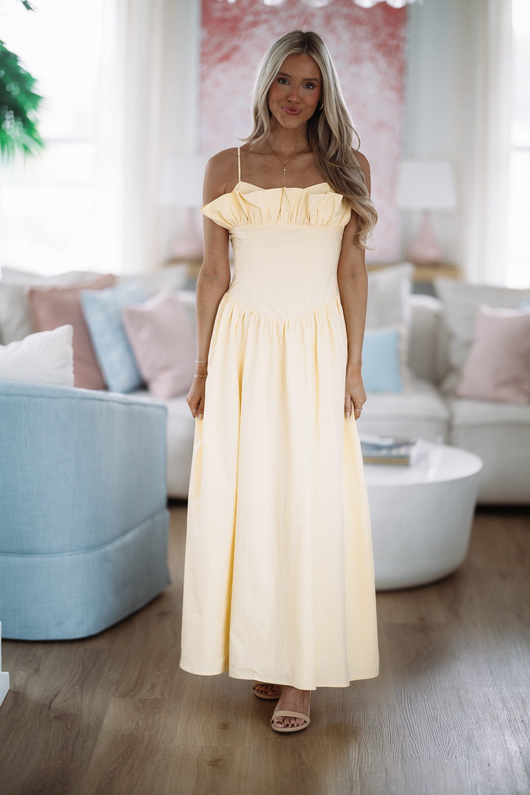 Classic Love Story Maxi Dress - Butter Yellow