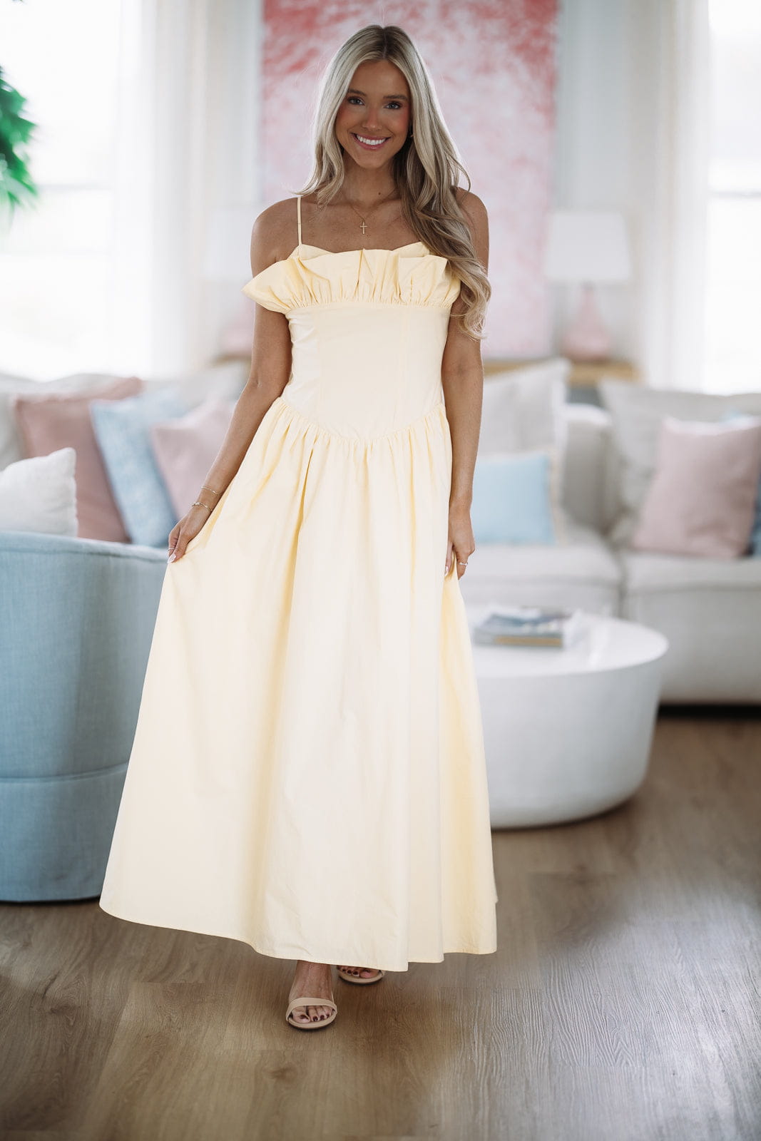 Classic Love Story Maxi Dress - Butter Yellow
