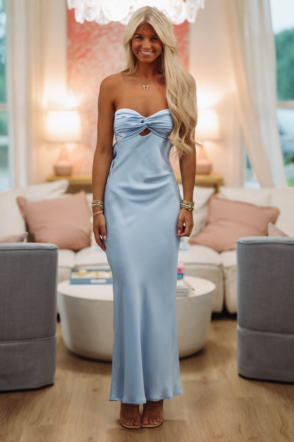 Eternal Flame Maxi Dress - Blue