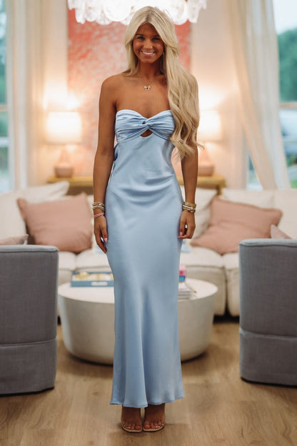 Eternal Flame Maxi Dress - Blue