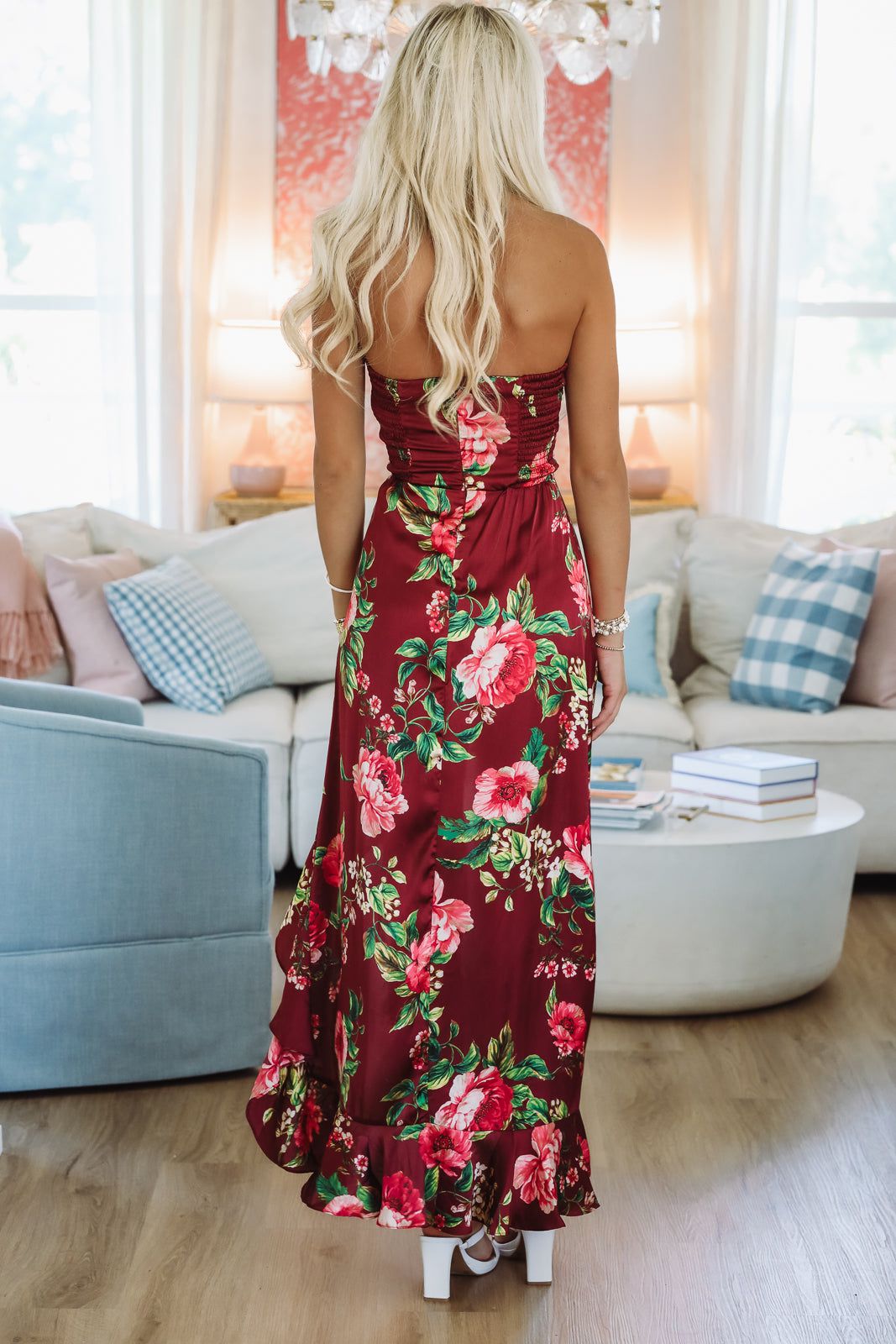 Mesmerized in Merlot Maxi Dress - Burgundy