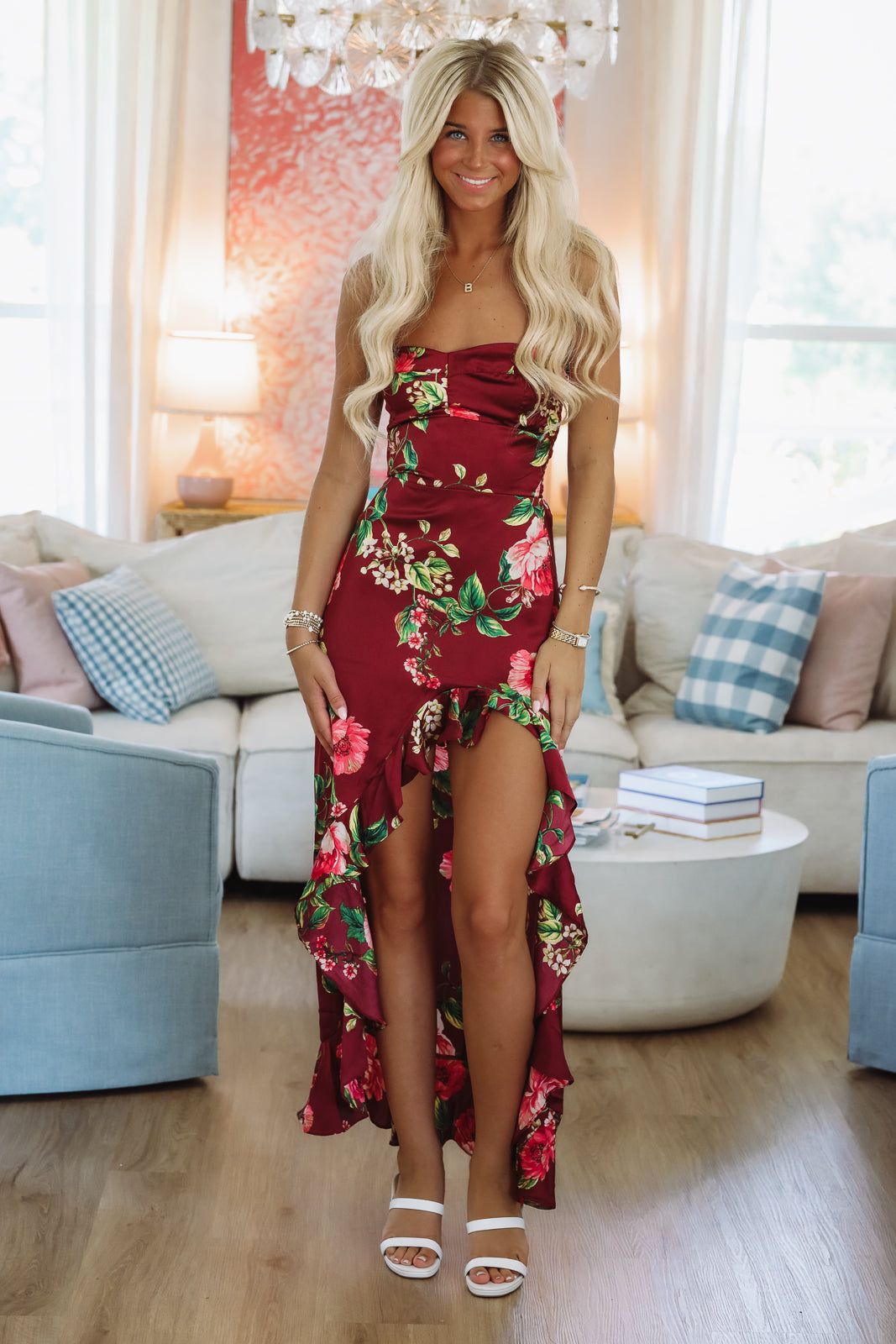 Mesmerized in Merlot Maxi Dress - Burgundy