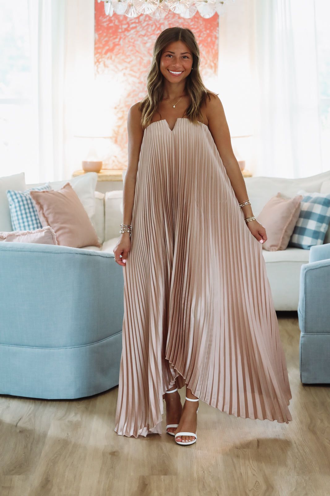 Moonlight Maxi Dress - Blush