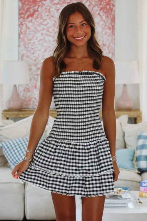 Clock Stopper Mini Dress - Black and White (FINAL SALE)