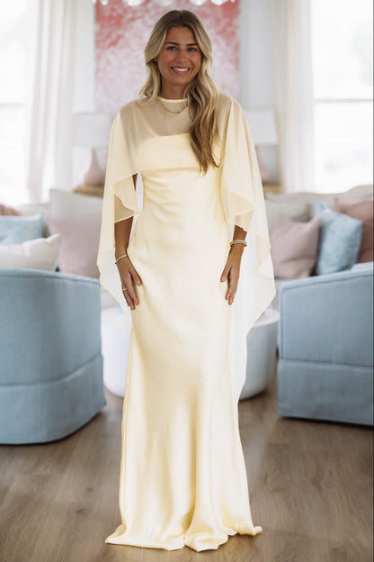 Aura Maxi Dress - Butter Yellow
