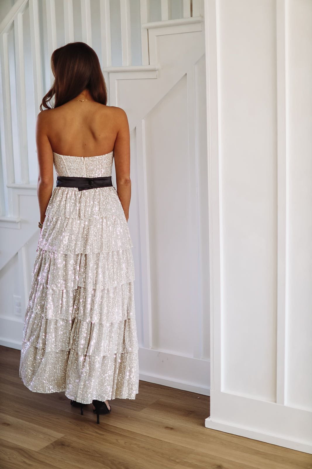 Set on Forever Maxi Dress - Silver (FINAL SALE)