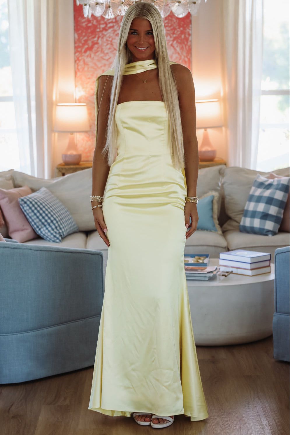 East End Elegance Maxi Dress - Yellow