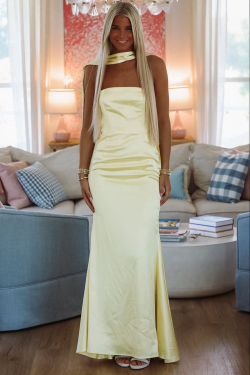 East End Elegance Maxi Dress - Yellow