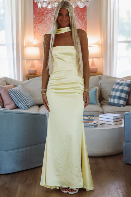 East End Elegance Maxi Dress - Yellow